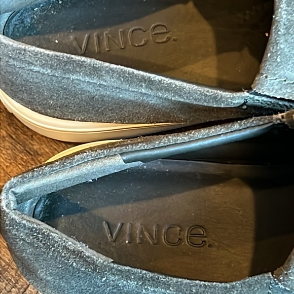 Vince Olive Smoke Suede Slip On Sneaker Size 9 - Picture 12 of 15